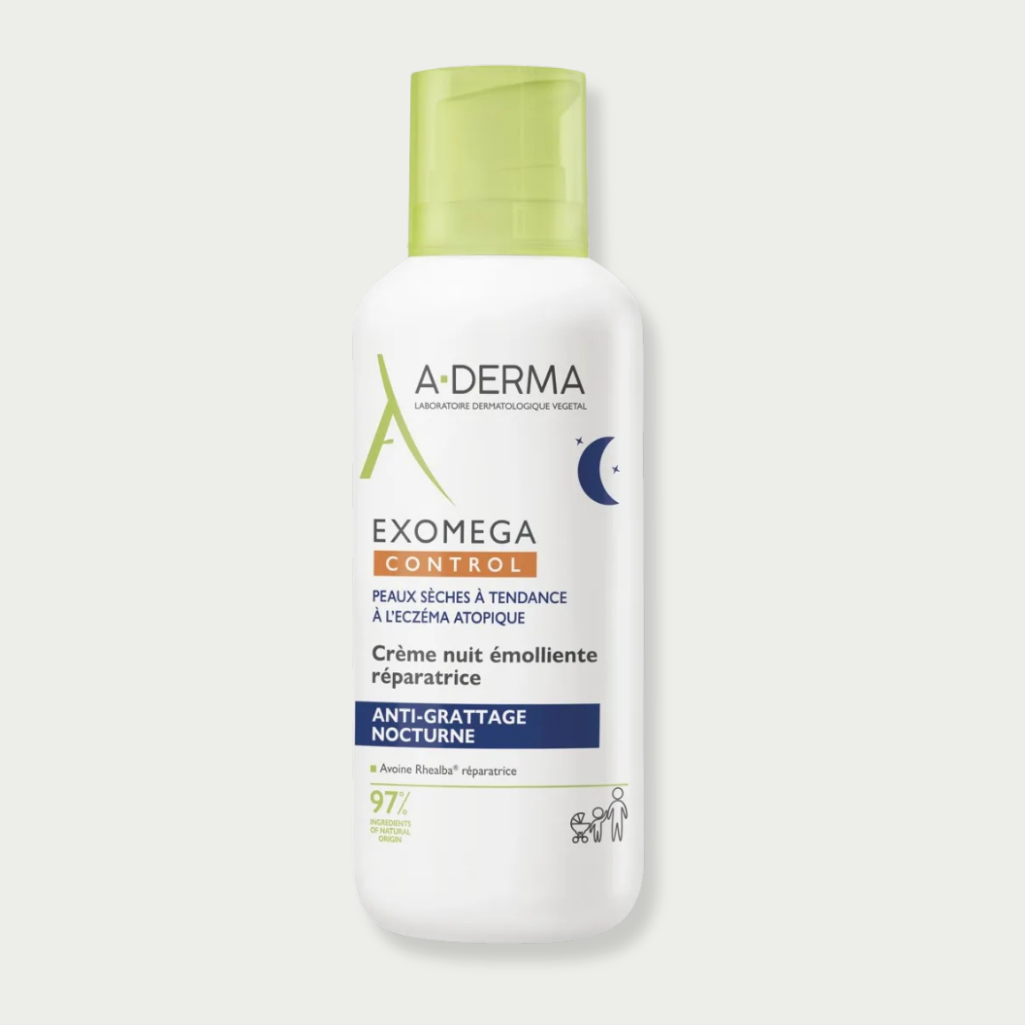 A-DERMA Exomega Control Crema de Noche Emoliente Anticomezón